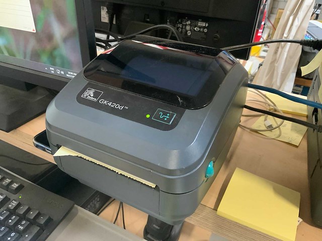 Zebra gk420d labelprinter - afbeelding 3 van  4