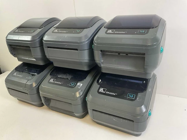 Zebra (gk420d) thermal transfer printers (6x) - afbeelding 3 van  9