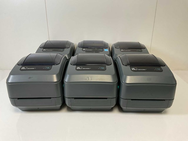 Zebra (gk420t), thermal transfer printers (6x) - afbeelding 1 van  8