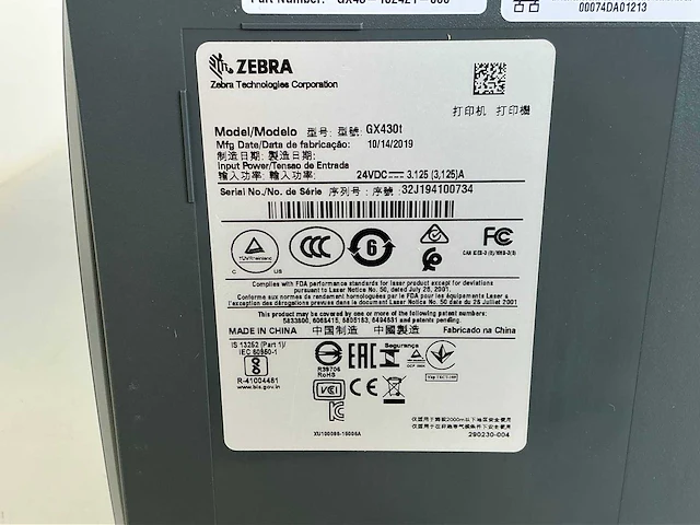 Zebra gx430t labelprinter - afbeelding 4 van  4