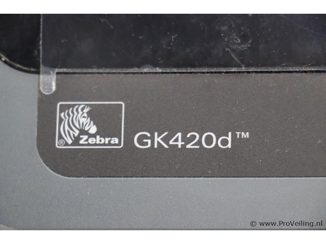 Zebra thermische etikettenprinter gk420d - afbeelding 3 van  5