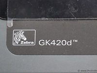 Zebra thermische etikettenprinter gk420d - afbeelding 3 van  5