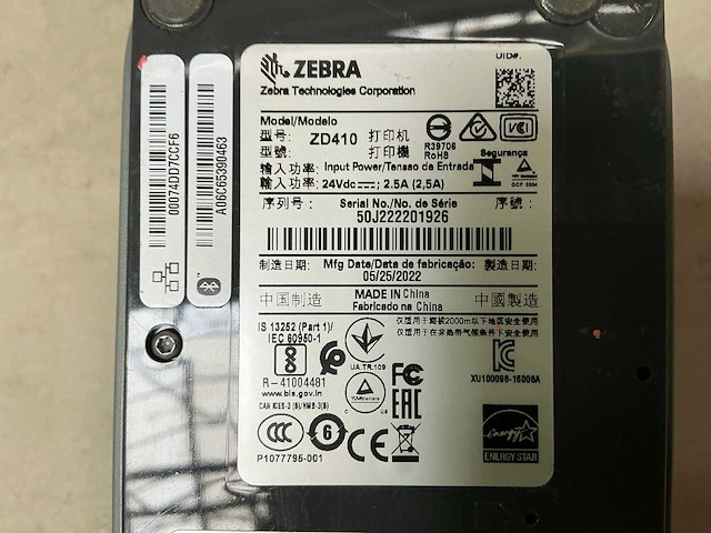 Zebra zd410 labelprinter - afbeelding 4 van  4