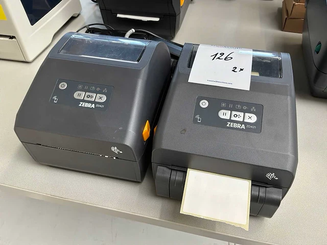 Zebra zd421 labelprinter (2x) - afbeelding 1 van  2