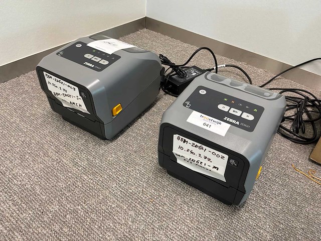 Zebra zd621 labelprinter (2x) - afbeelding 1 van  3