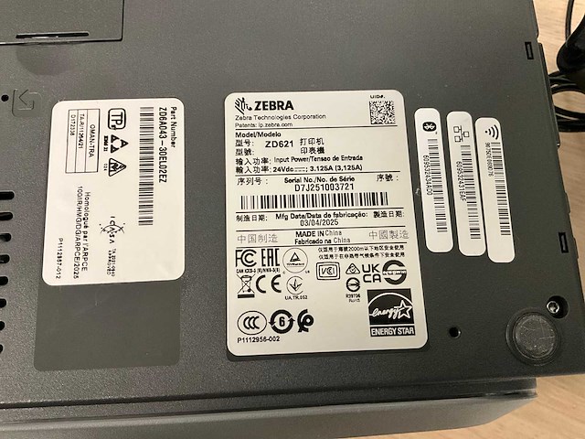 Zebra zd621 labelprinter - afbeelding 2 van  3