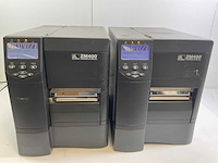 Zebra (zm400) industrial thermal label printers (2x) - afbeelding 1 van  9