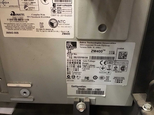 Zebra zm400 labelprinter - afbeelding 4 van  8