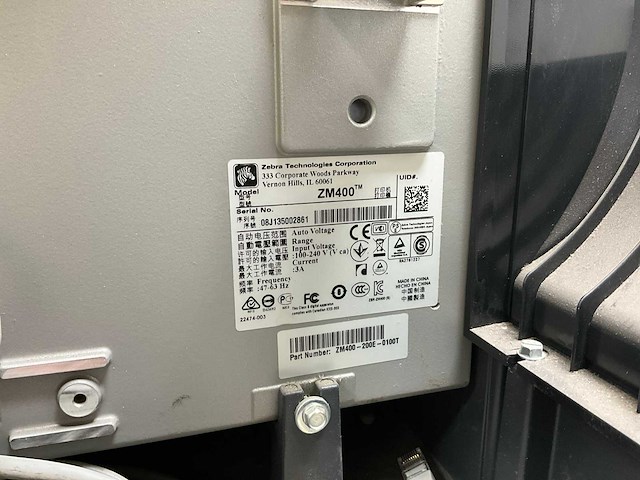 Zebra zm400 labelprinter - afbeelding 2 van  6
