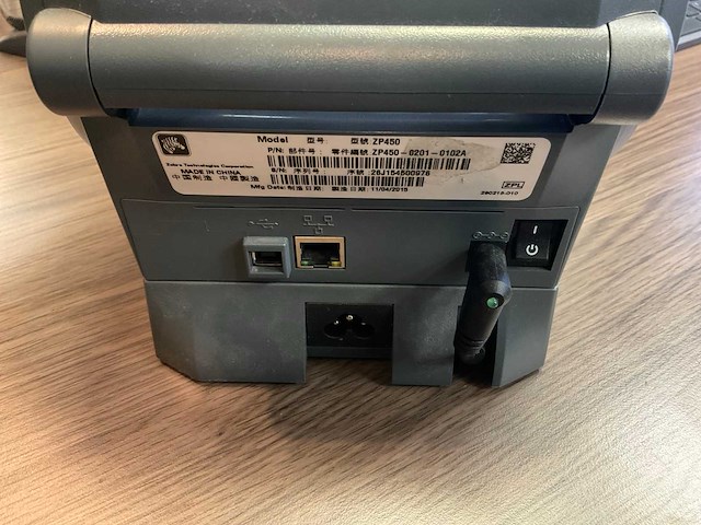 Zebra zp450 label thermische printer - afbeelding 4 van  5