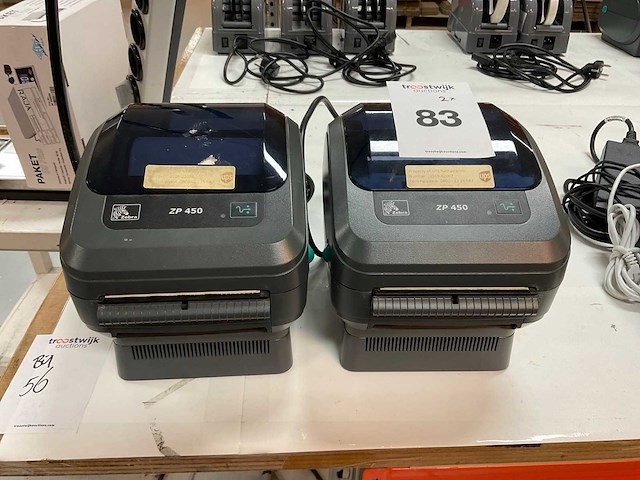 Zebra zp450 labelprinter (2x) - afbeelding 2 van  5