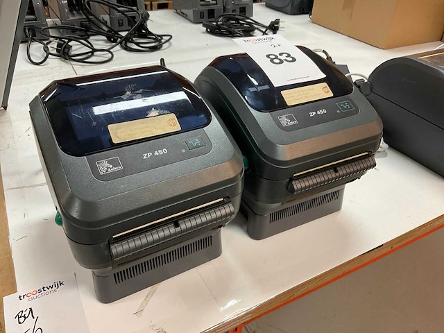 Zebra zp450 labelprinter (2x) - afbeelding 1 van  3