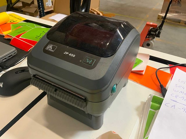 Zebra zp450 labelprinter - afbeelding 1 van  4
