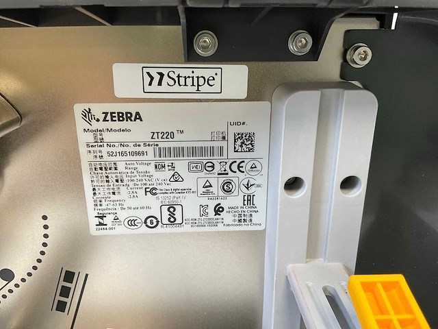 Zebra (zt220), label barcode printer - afbeelding 8 van  8
