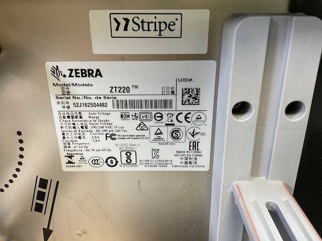Zebra (zt220), label barcode printers (2x) - afbeelding 2 van  9
