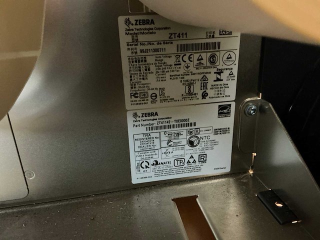 Zebra zt411 labelprinter - afbeelding 7 van  8