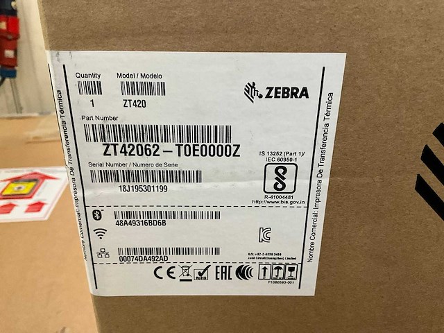 Zebra zt42062-t0e0000z labelprinter - afbeelding 3 van  3