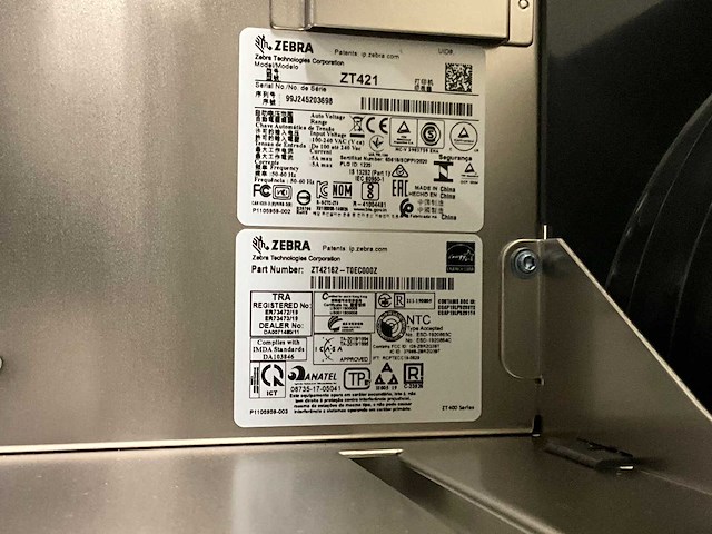 Zebra zt421 labelprinter - afbeelding 4 van  5