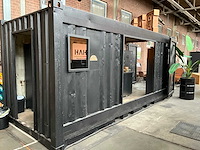 Zeecontainer 20ft omgebouwd tot horecaunit v.v. nordcap counterkoeler - afbeelding 2 van  4