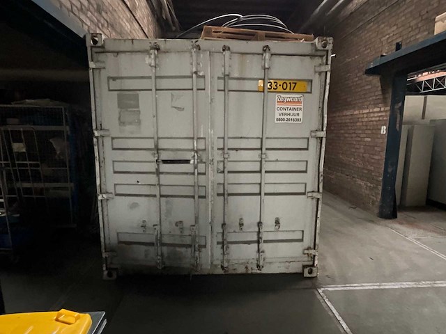 Zeecontainer 20ft v.v. heftrucksledes - afbeelding 1 van  3