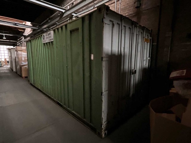 Zeecontainer 20ft v.v. heftrucksledes - afbeelding 1 van  2
