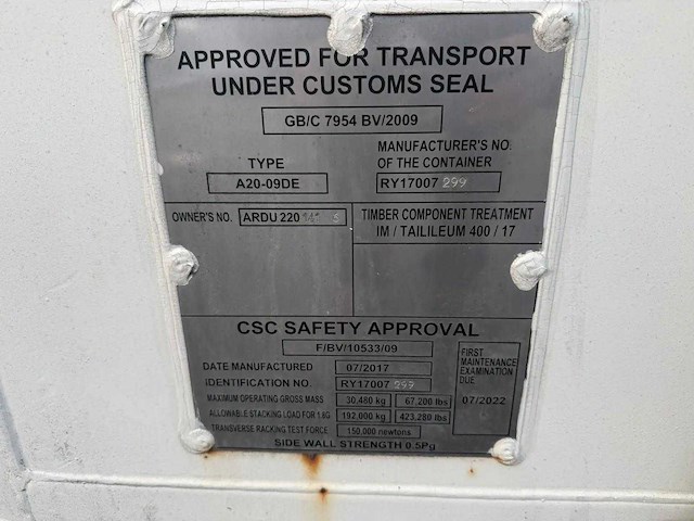 Zeecontainer 20ft - afbeelding 3 van  6