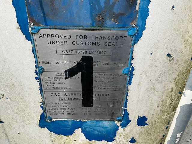 Zeecontainer (20ft) - afbeelding 4 van  7