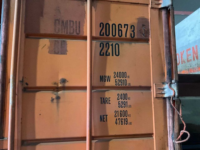 Zeecontainer 20ft - afbeelding 9 van  10