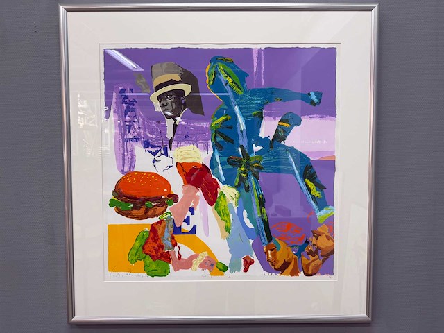Zeefdruk - carlos blaaker - burger king - 69/90 - afbeelding 1 van  9