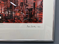 Zeefdruk - rob scholte - wijnflessen - 187/200 - afbeelding 2 van  5