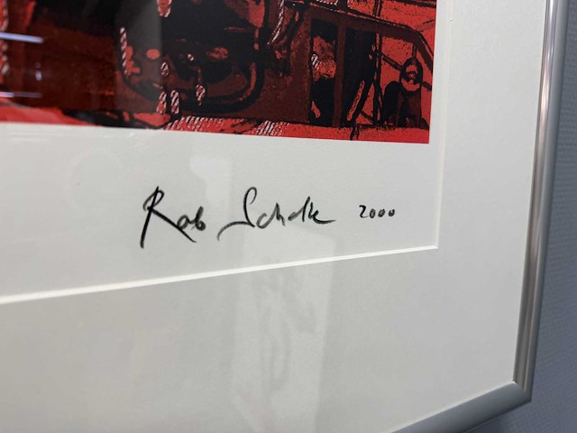 Zeefdruk - rob scholte - wijnflessen - 187/200 - afbeelding 3 van  5