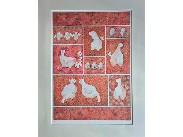 Zeefdruk ans van dijk ‘checkout the chicken’ - afbeelding 2 van  2