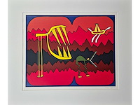 Zeefdruk bas van reek - afbeelding 1 van  1