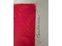 Zeefdruk carolina paulussen ‘geisha rood’ - afbeelding 3 van  4