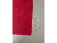 Zeefdruk carolina paulussen ‘geisha rood’ - afbeelding 4 van  4