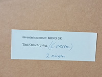 Zeefdruk, corver, 2 ringen - afbeelding 5 van  6