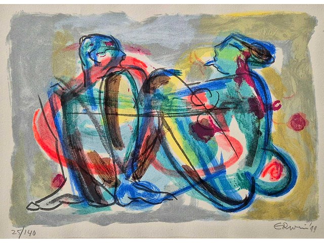 Zeefdruk erwin de vries - afbeelding 1 van  4