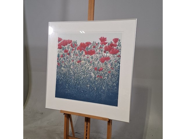 Zeefdruk, hans dolieslager, papaverknoppen 8/50, 1999 - afbeelding 3 van  8