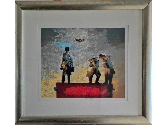 Zeefdruk hans leierzapf - afbeelding 2 van  2