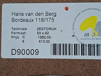 Zeefdruk, hans van den berg, bordeaux 118/175 - afbeelding 2 van  10