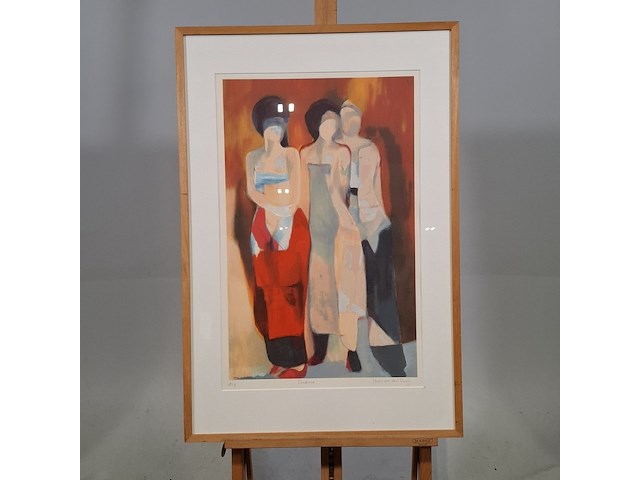 Zeefdruk, hans van den berg, bordeaux 118/175 - afbeelding 1 van  10