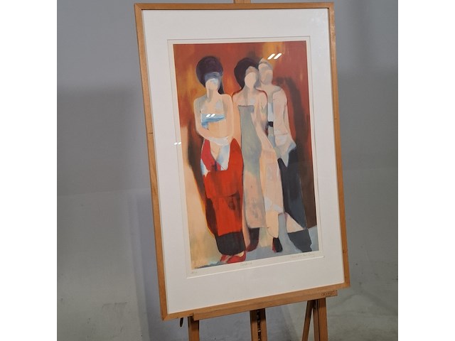 Zeefdruk, hans van den berg, bordeaux 118/175 - afbeelding 3 van  10