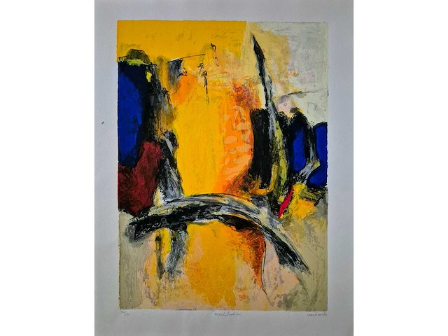 Zeefdruk hans van horck ‘meditation’ - afbeelding 2 van  5