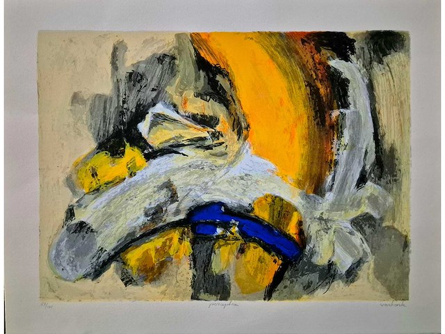 Zeefdruk hans van horck ‘perception’ - afbeelding 2 van  5