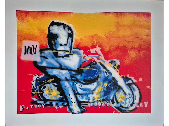 Zeefdruk herman brood ‘fatboy’ - afbeelding 2 van  4