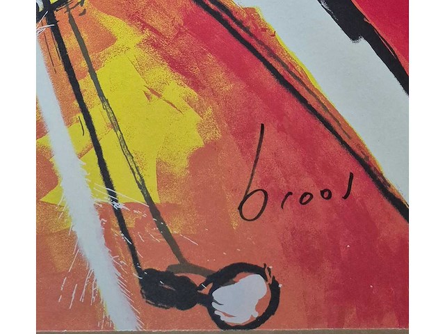 Zeefdruk herman brood ‘golfer’ - afbeelding 3 van  4