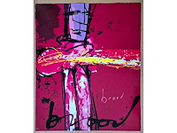 Zeefdruk herman brood ‘purple haze’ - afbeelding 1 van  4