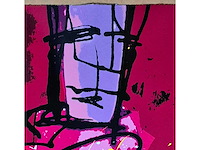Zeefdruk herman brood ‘purple haze’ - afbeelding 2 van  4