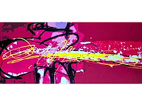 Zeefdruk herman brood ‘purple haze’ - afbeelding 3 van  4