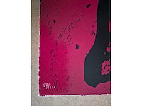 Zeefdruk herman brood ‘purple haze’ - afbeelding 4 van  4